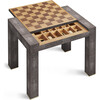 Shagreen Chess Side Table, Chocolate - Accent Tables - 2