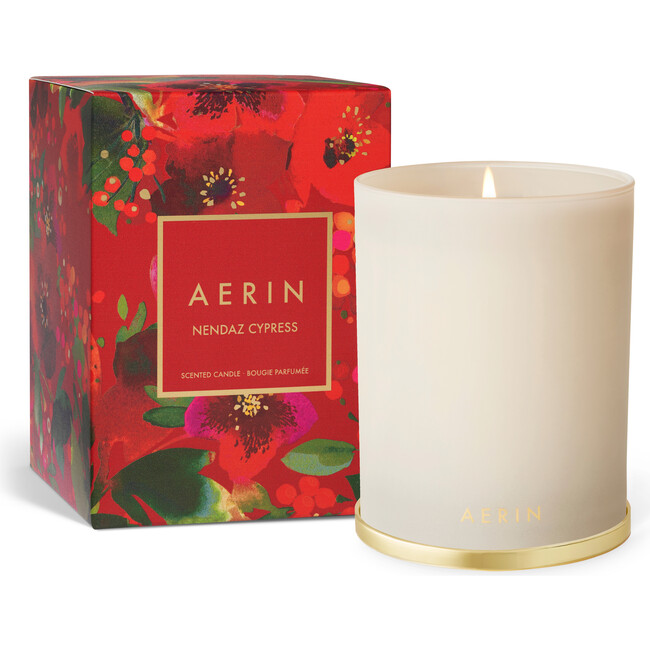 Holiday Nendaz Cypress 9.5 ozCandle, Cream