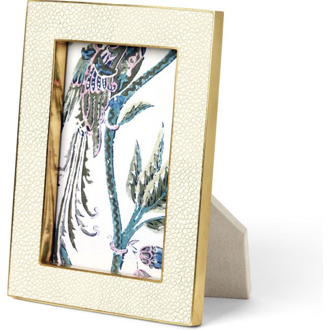 Classic Shagreen 4x6 Frame, Cream