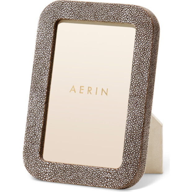 Modern Shagreen 4x6 Frame, Chocolate