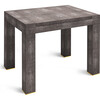 Shagreen Chess Side Table, Chocolate - Accent Tables - 3