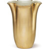 Gilded Clover Tall Vase, Gold - Vases - 1 - thumbnail