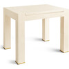 Shagreen Chess Side Table, Cream - Accent Tables - 3