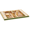 Croc Leather Backgammon Set w/Dice, Verde - Board Games - 1 - thumbnail