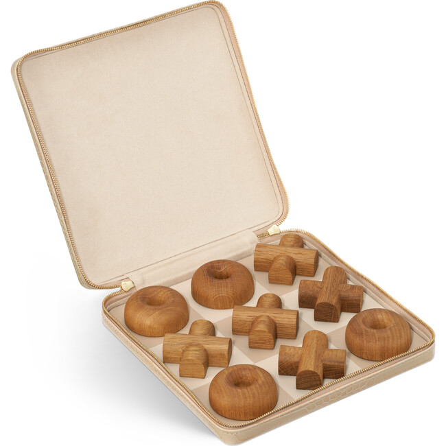 Enzo Travel Tic Tac Toe Set, Fawn