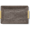 Shagreen Vanity Tray, Small, Chocolate - Accents - 2