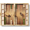 Croc Leather Backgammon Set w/Dice, Verde - Board Games - 2