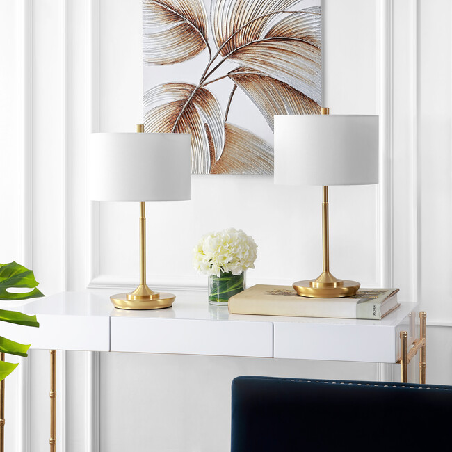 Set of 2 Taren Table Lamps, Gold - Lighting - 2