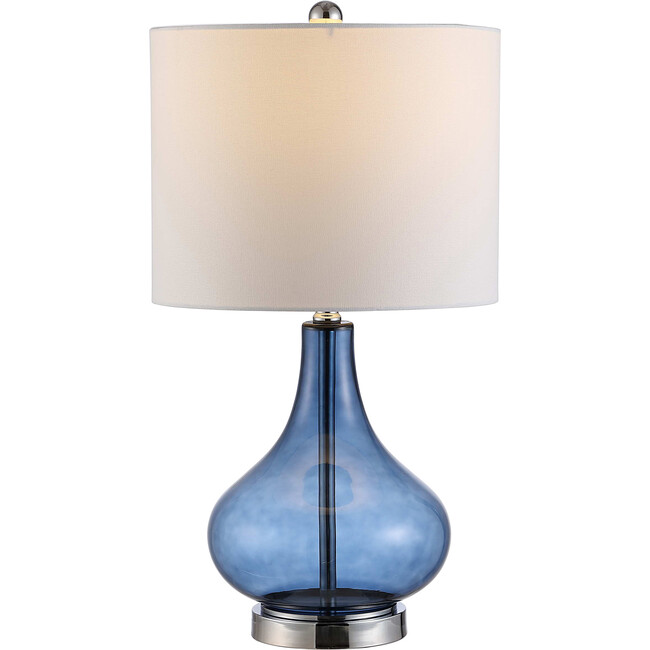 Brooks Glass Table Lamp, Blue - Lighting - 4