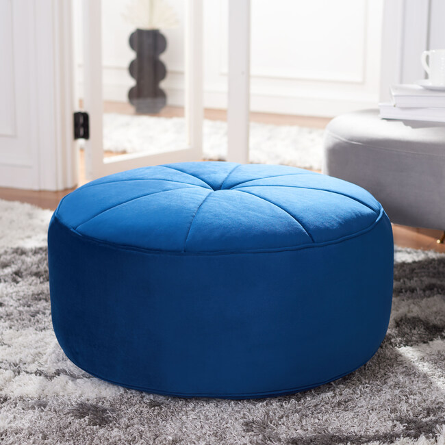Amais Round Ottoman, Navy