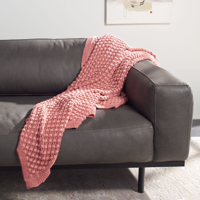 Larza Throw Blanket, Pink