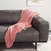 Larza Throw Blanket, Pink - Throws - 2 - thumbnail
