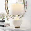 Demra Table Lamp, White - Lighting - 2