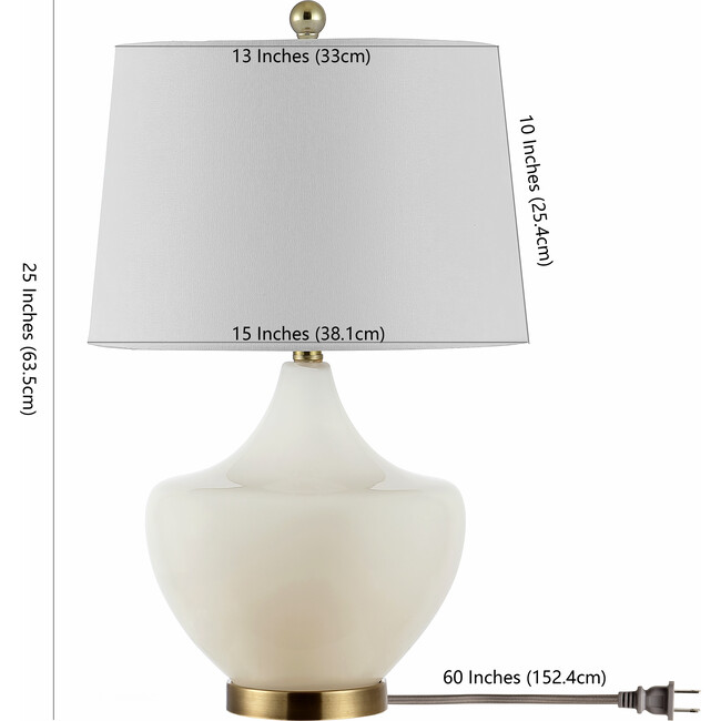 Demra Table Lamp, White - Lighting - 3