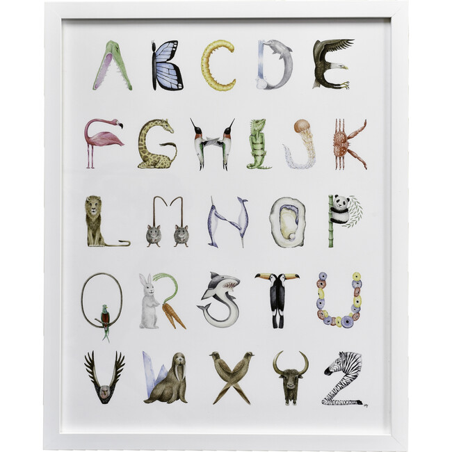 Animal Alphabet, 16" x 20"