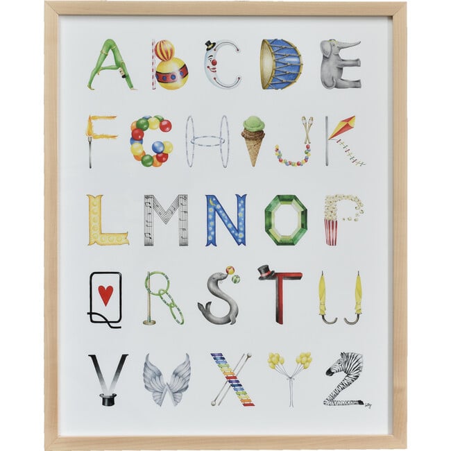 Circus Alphabet, 16" x 20"