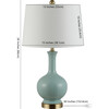 Bowie Ceramic Table Lamp, Blue - Lighting - 5