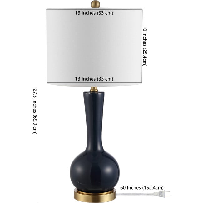 Gaetna Table Lamp, Navy - Lighting - 3