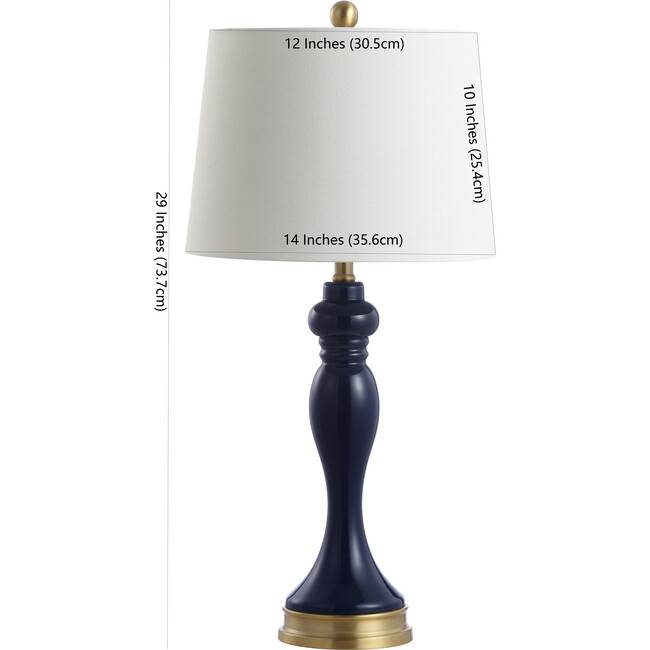 Cayson Table Lamp, Navy - Lighting - 3