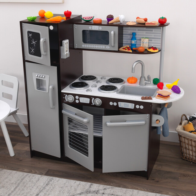 Uptown Kitchen with 30 Piece Play Food - Play Kitchens - 6
