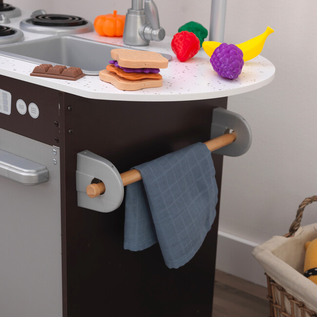 Uptown Kitchen with 30 Piece Play Food - Play Kitchens - 7