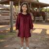 Red Sequin Velvet Long Dress - Dresses - 2