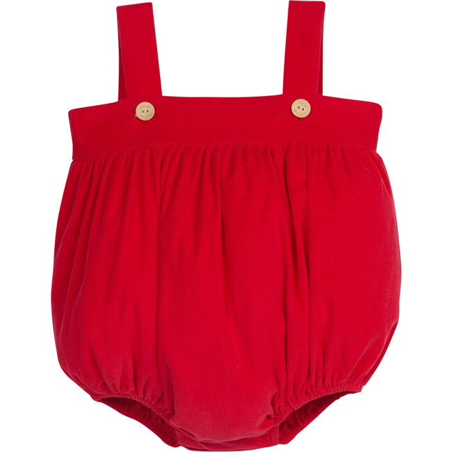 Saratoga Bubble, Red Corduroy - Rompers - 1