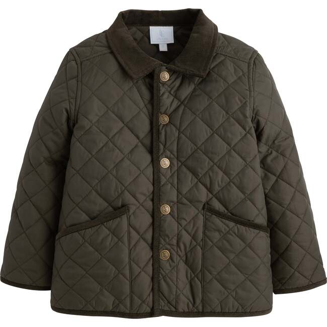 Classic Quilted Jacket, Olive - Coats - 1
