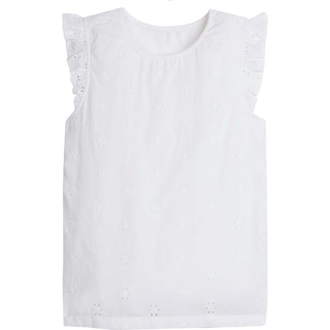 Wilder Tank, White Eyelet