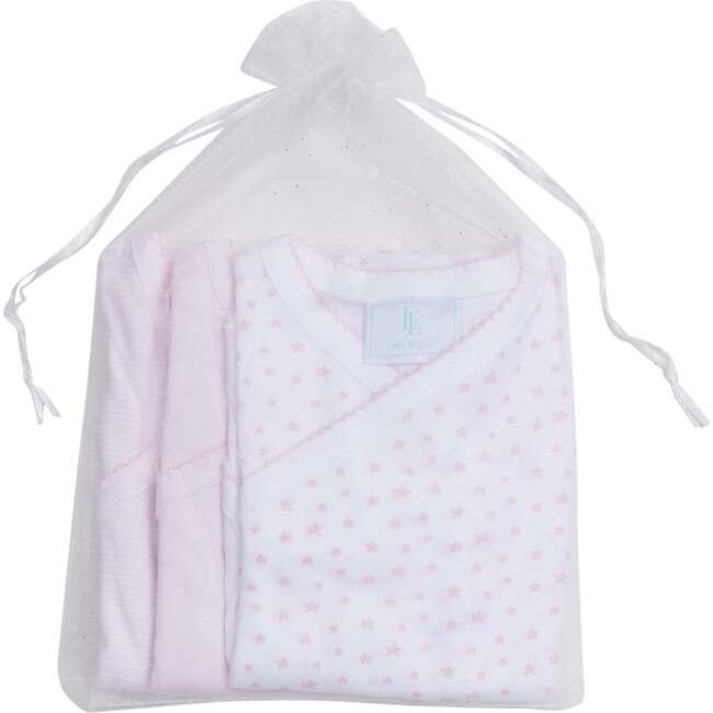 Set of 3 Onesies, Light Pink