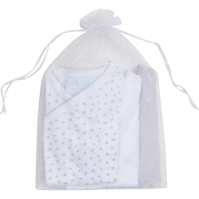 Set of 3 Onesies, Gray