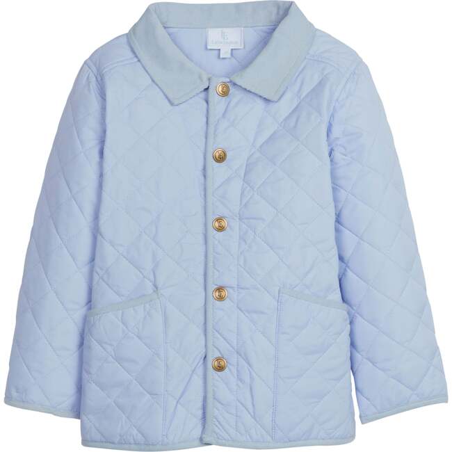 Classic Quilted Jacket, Light Blue - Jackets - 1