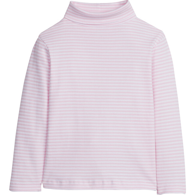 Striped Turtleneck, Light Pink