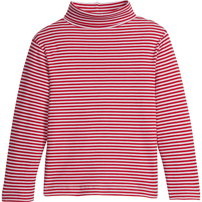 Striped Turtleneck, Red