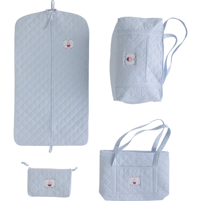 Quilted Luggage Full Set, Sailboat