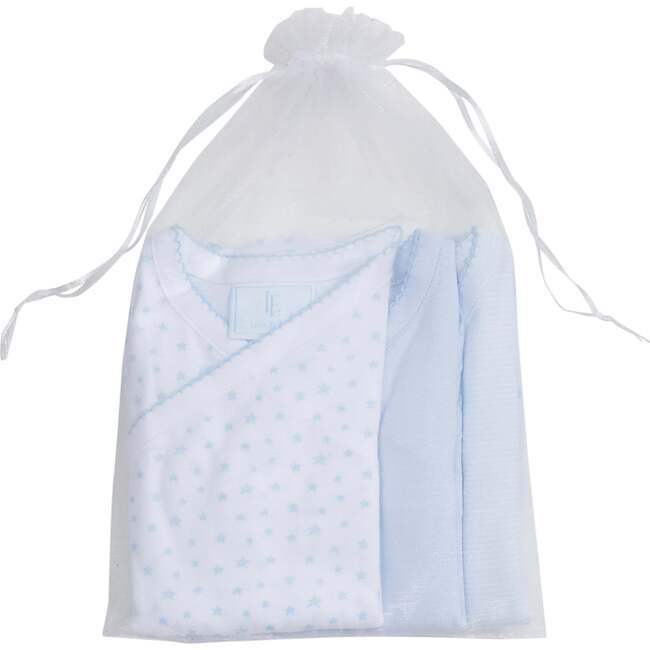 Set of 3 Onesies, Light Blue