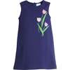 Applique Jumper, Tulips - Dresses - 1 - thumbnail