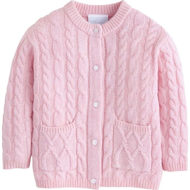 Classic Cashmere Blend Cardigan, Light Pink - Sweaters - 1