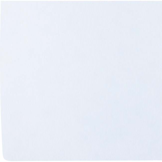 Pima Crib Sheet, Light Blue Signature Stripe