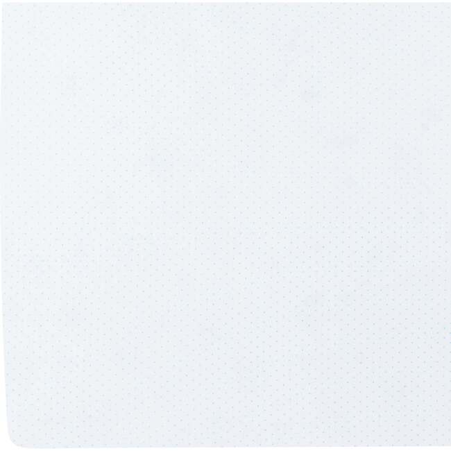 Pima Crib Sheet, Blue Micro Dot