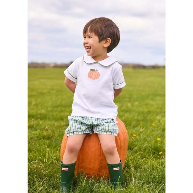 Applique Peter Pan Banded Short Set, Pumpkin - Mixed Apparel Set - 5