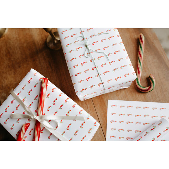 Candy Canes Gift Wrap Roll