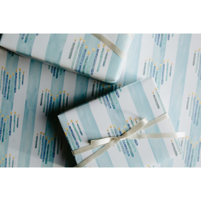 Heart Hanukkah Gift Wrap Roll