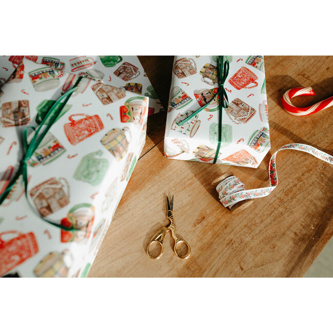 Holiday Mugs Christmas Gift Wrap Roll