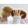 Alpaca Fur Slippers, Ivory - Slippers - 2 - thumbnail