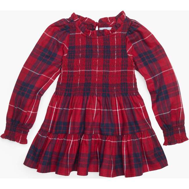 The Tiny Viviana Nap Dress, Cherry Tartan