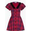 The Samantha Dress, Cherry Tartan - Dresses - 1 - thumbnail