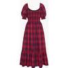 The Louisa Nap Dress, Cherry Tartan - Dresses - 1 - thumbnail