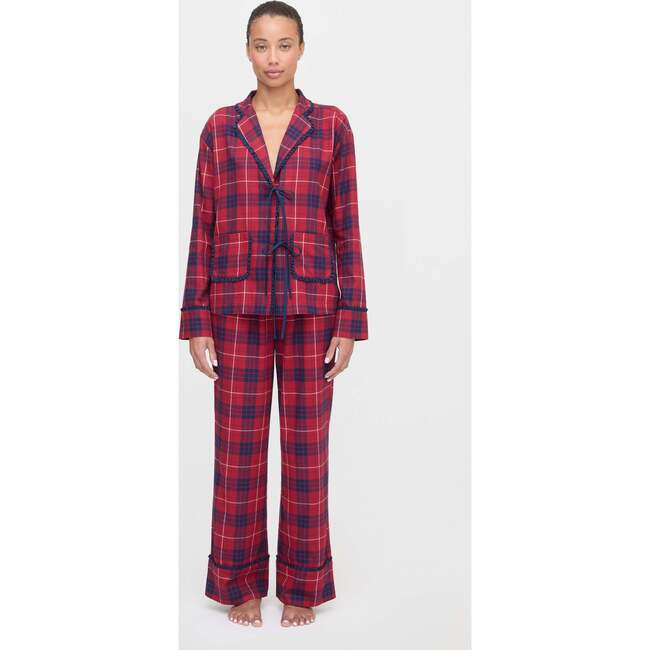 The Steffy PJ Set, Cherry Tartan - Pajamas - 2