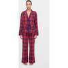 The Steffy PJ Set, Cherry Tartan - Pajamas - 2